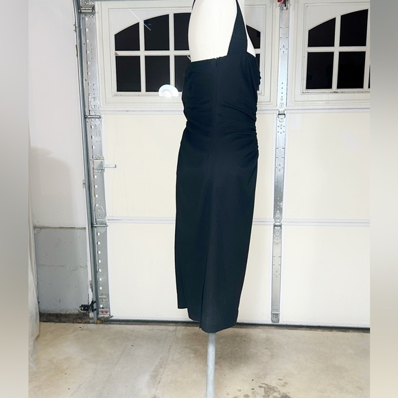 ROBERT RODRIQUEZ BLACK ONE STRAP SHOULDER WIGGLE DRESS MIDI LENGTH 8 MEDIUM - Picture 2 of 3